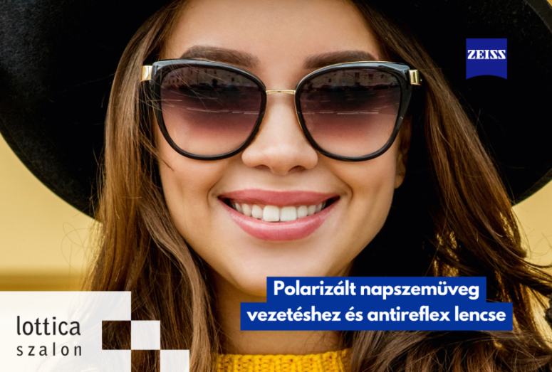 Polarizált napszemüveg vezetéshez és antireflex lencse Lottica Szalon
